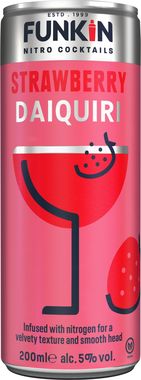 Funkin Strawberry Daiquiri Nitro Cocktail Can 200ml x 12